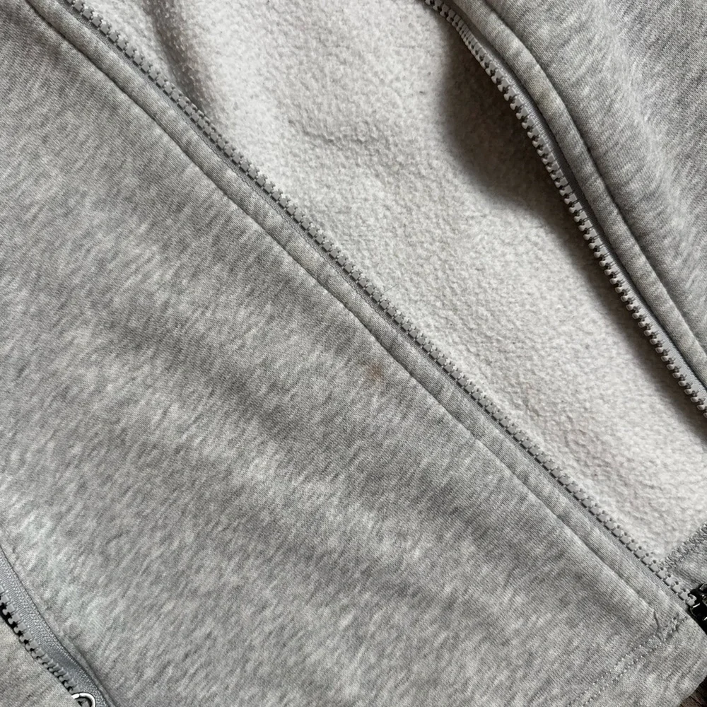 The North Face Light Gray and Black Hooded Performance Jacket
